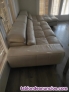 Sofa de piel beige 3 metros