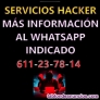 Servicios hacker inf: 611 23 78 14