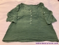 Blusa verde estampada 