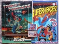 4 ALBUMES DE CROMOS - SUPERHEROES MARVEL - TRANSFORMERS COMPLETO 1986 - G.I. Joe