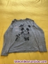 Camiseta gris con estampado para nia de H&M
