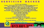 Hacker privado servcios reales contacto mediante whatsapp. ---613.68.13.05