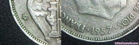 Moneda 25 pesetas 1957 *58. Franco