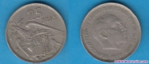Fotos del anuncio: Moneda 25 pesetas 1957 *58. Franco