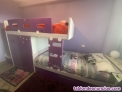 Dormitorio juvenil compuesto 3 camas