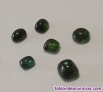 Lote de 6 piedras preciosas turmalina,peso total 13,67 cts,color verde-azul