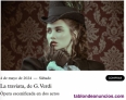 2 entradas para La traviata, de G. Verdi pera, en Barcelona