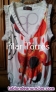 Fotos del anuncio: CAMISETA THAMATO blanca flor roja y naranja cuello , bajo y mangas fruncido