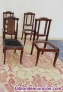Juego 4 sillas antiguas para restaurar