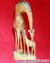 Lote de jirafas talladas a mano en madera 