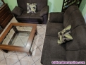 Fotos del anuncio: Conjunto sofs y mesa madera