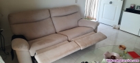 Sofa dos tres plazas, reclinable