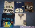 Lote 5 camisetas de nio 