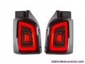 Pareja de pilotos traseros Cardna LED para Volkswagen T5 y T5 GP, color negro ah