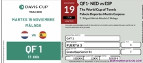 Vendo 2 entradas Copa Davis Espaa vs Holanda cat.1