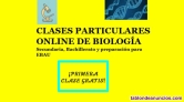 Biologa - clases particulares online