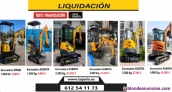 MINIRETROEXCAVADORAS 1.000 Kg a 4 Ton LIQUIDACIN por 80 al mes