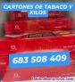 Cartones de tabaco y kilos de varias marcas, rubio y negro (683 508 409)