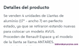 Fotos del anuncio: Llantas 17"