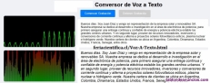 Conversor Voz a Texto, Transcripción, Asistente Virtual y Speech to Text