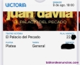 Fotos del anuncio: Vendo 4 entradas Juan Dvila Barcelona