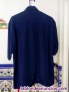Camisa de caballero azul marino 