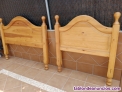 Venta de dos cabeceros de cama de madera 