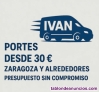 Portes desde 30€ - Rápido, fiable y económico