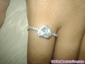 Fotos del anuncio: Anillo solitario de plata de primera ley 925 de 18 mm de dimetro