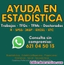 Fotos del anuncio: Ayuda estadstica -tfgs / tfms / trabajos 