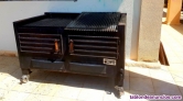 Parrilla de brasa de carbn Pira profesional en alquiler