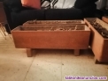 Se venden 4 jardineras de piedra granito de color marrón