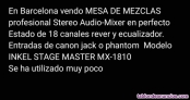 Fotos del anuncio: Mesa de mezclas Profesional MX-1810
