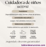 Fotos del anuncio: Me ofrezco para cuidado de nio 