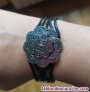Fotos del anuncio: Pulsera cuero negro y adornos metalicos