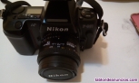Camara de fotos nikon 801,objetivo y flash.analogica