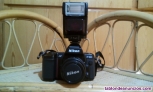 Fotos del anuncio: Camara de fotos nikon f-801.analogica.objetivo y flash.enfundados.