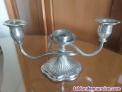Candelabro de plata modernista