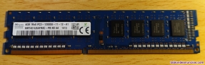 Memoria de escritorio SK Hynix 4gb pc3-12800u 1rx8 dd3 para pc de escritorio.