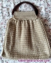 Bolso beige de ganchillo mujer hecho a mano