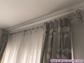Cortinas  con barra doble de forja 