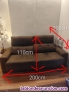 Sof� de tres plazas extensible 
