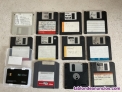 12 disquetes de computadora.