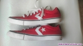 Converse Original Mujer T37 Rojas  Zapatillas Bajas Aut�nticas