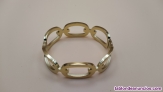 Bracelet dorada mujer eslabones grandes