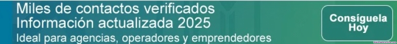 Fotos del anuncio: Base de datos agencias de viaje actualizada 2025