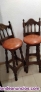 Taburetes altos de madera maciza