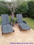 Dos tumbonas jardin